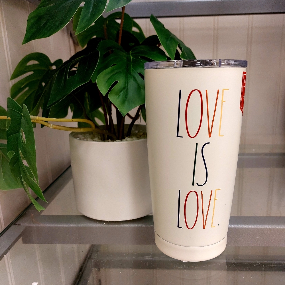 NWT 🌈 Rae Dunn LOVE IS LOVE 🌈 Tumbler